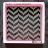 Circus Chevron stencil